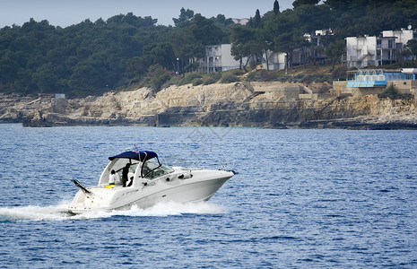 机动船发动机财富奢华入境汽艇钓鱼高架闲暇海洋速度高清图片