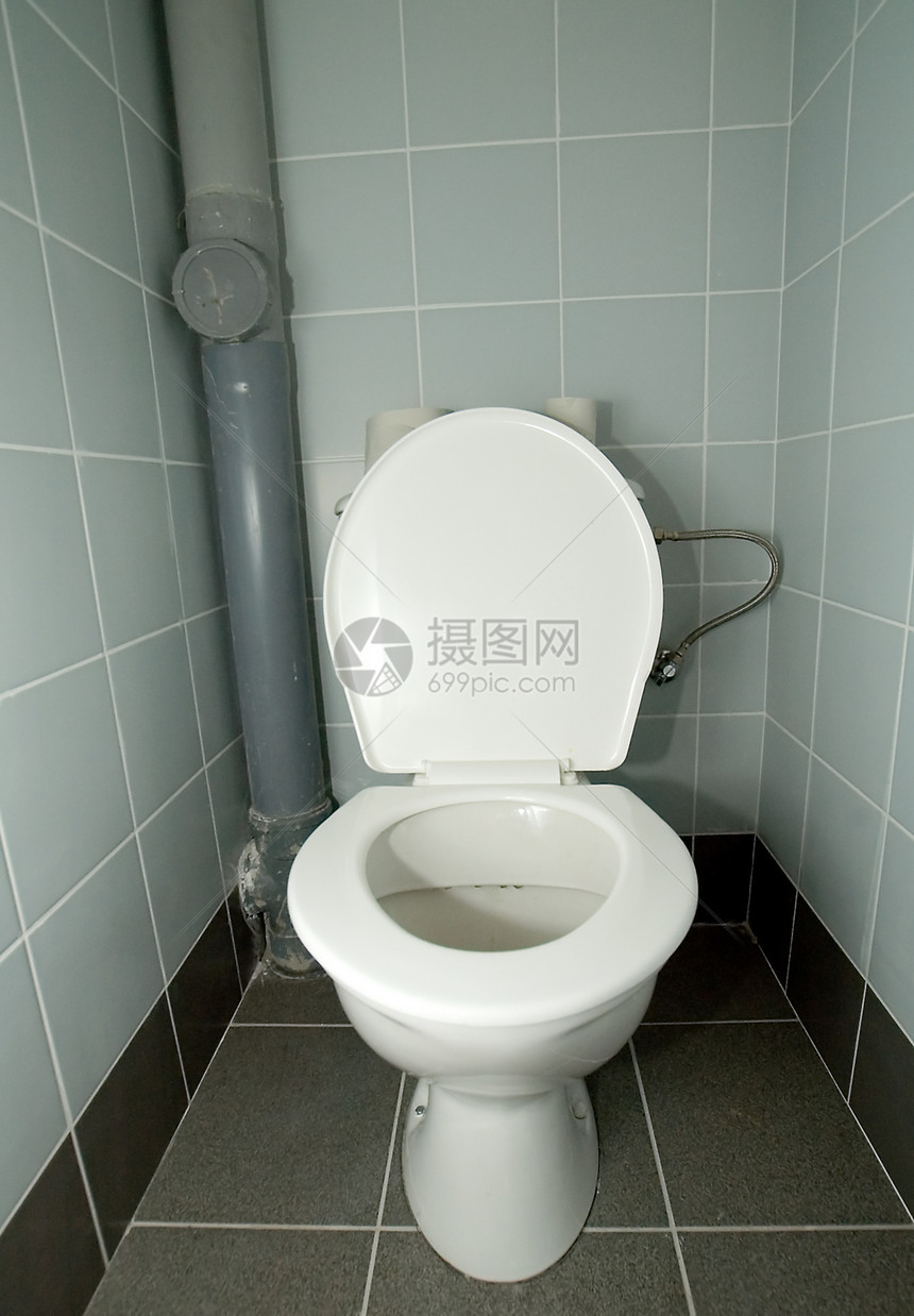 白色清洁厕所图片