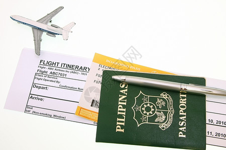护照及入境通行证高清图片