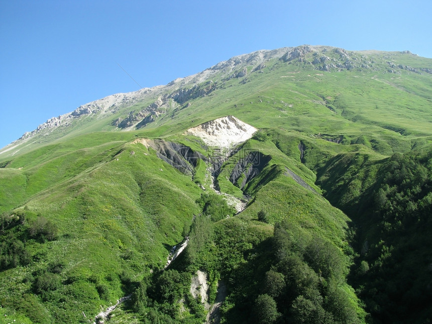 山山脉青菜路线高地风景旅行石头斜坡天空岩石文件图片