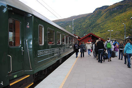 挪威铁路站挪威高清图片