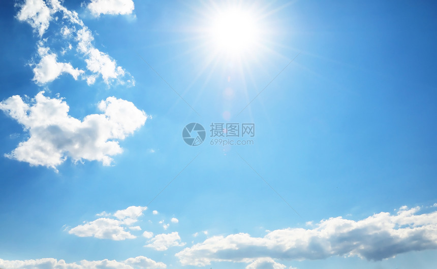 太阳在天空中框架气象全景蓝色天堂天气环境风景阳光天际图片
