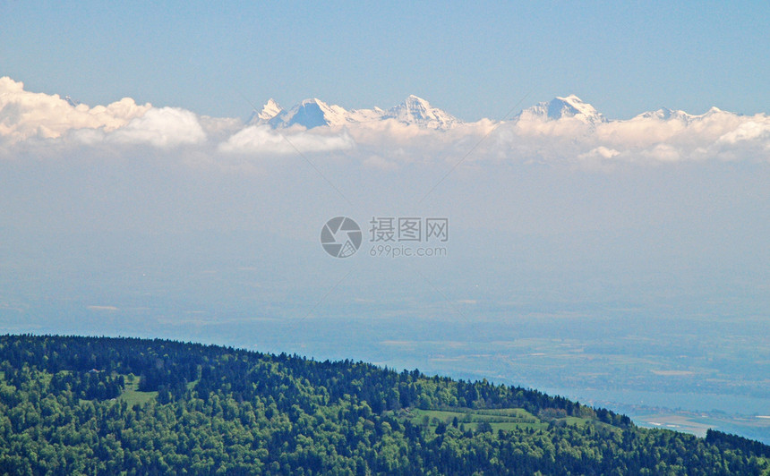 从Jura看到阿尔卑斯山的格莱特幻觉图片