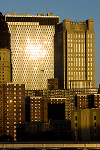 美国纽约市曼哈顿市政城市世界位置建筑建筑学建筑物地标旅行外观背景图片