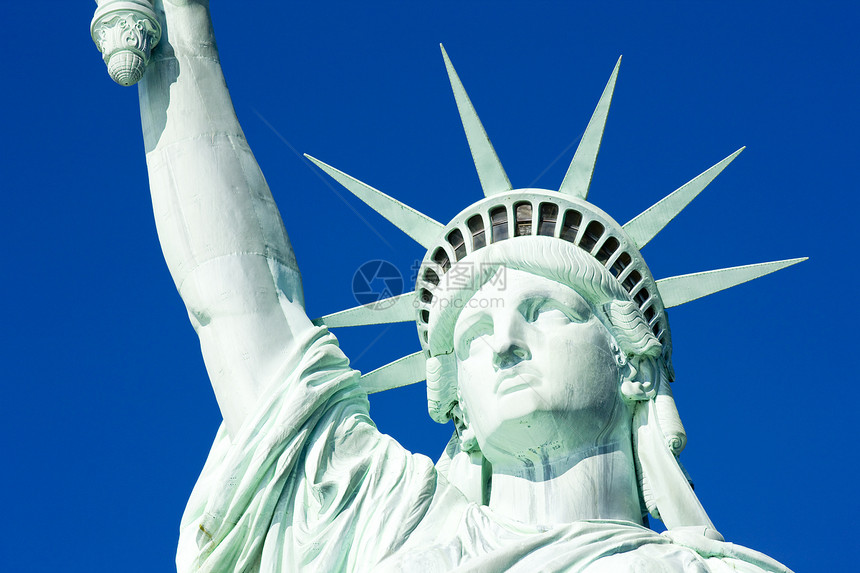美国纽约自由国家纪念碑女神像详细报道 美国纽约雕像人像自由旅行位置外观纪念碑世界地标雕塑图片