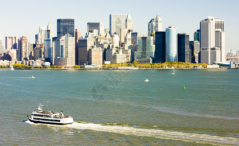美国纽约市曼哈顿世界建筑学风光位置地标城市市政景观建筑外观背景图片