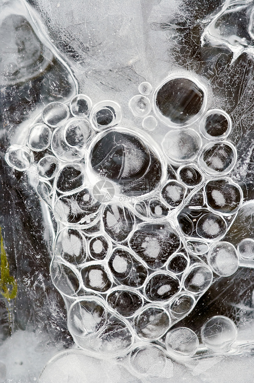 冰冰的纹理宏观斑点寒冷珠子曲线气泡冰镇图片