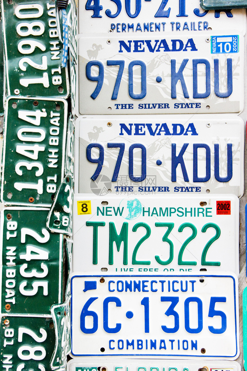 注册号 美国数字外观静物公路字母运输号码图片