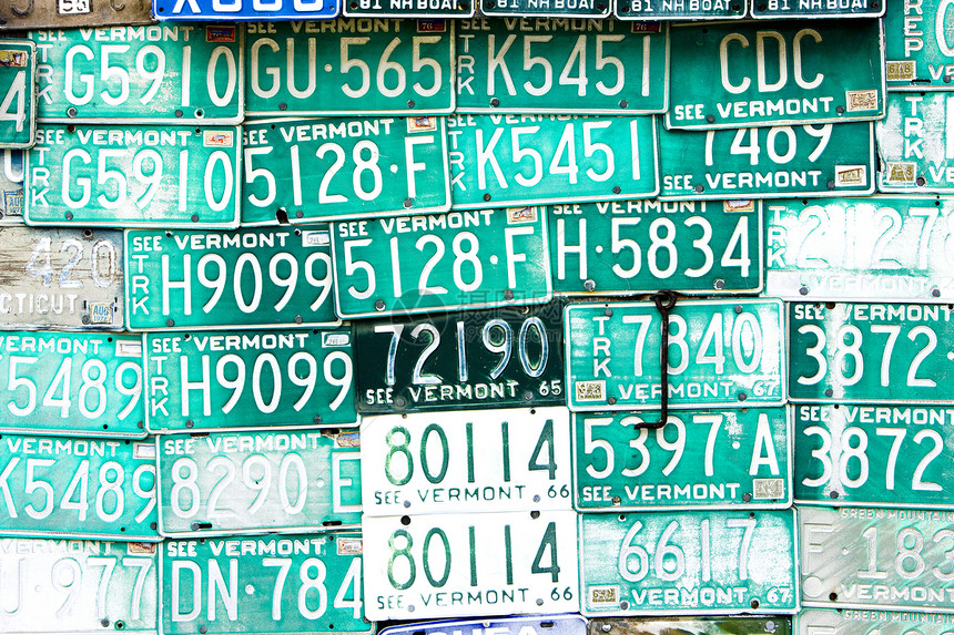 注册号 美国静物数字号码绿色字母运输外观公路图片