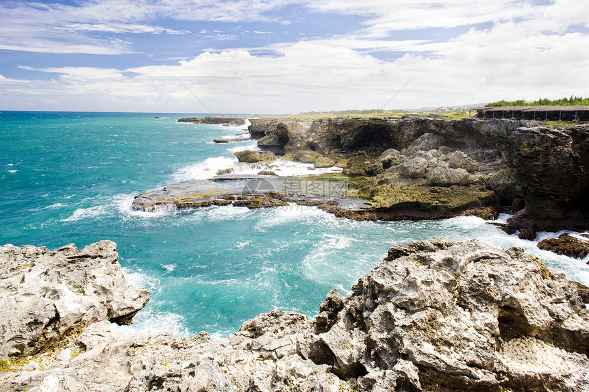 北点 巴巴多斯 加勒比旅行世界支撑海岸悬崖海景外观孤独岩石风景图片