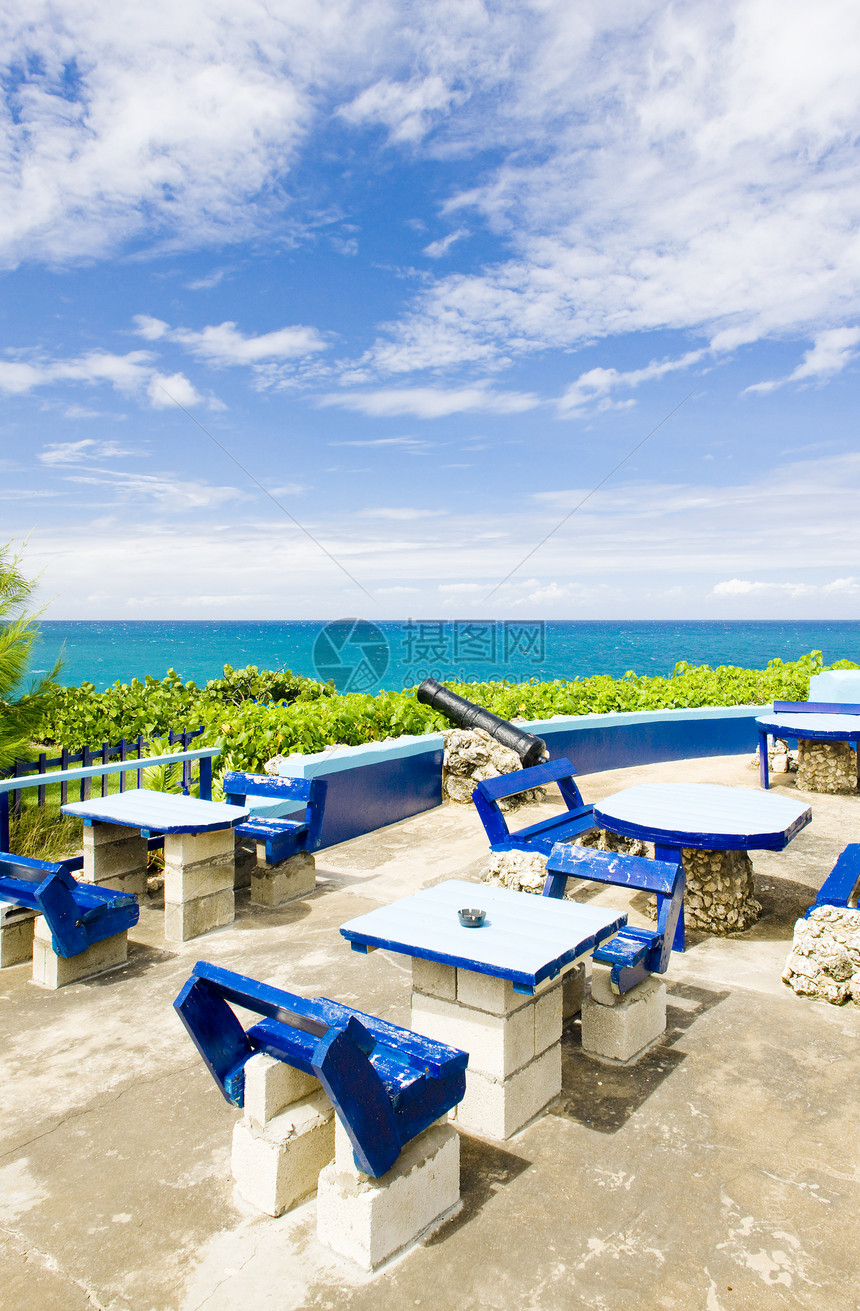 巴巴多斯北角旅行世界长椅岛屿位置长凳外观旅游图片