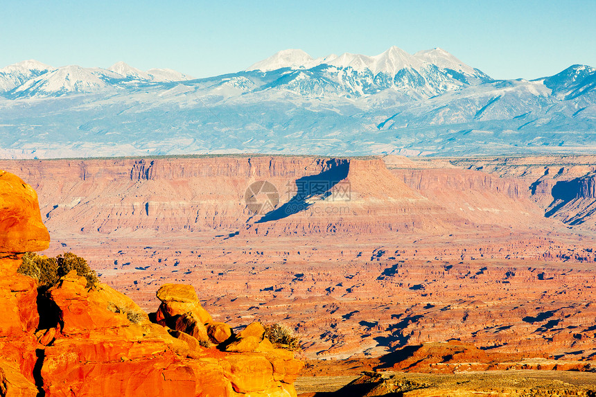 美国犹他州犹他州Canyonland国家公园自然保护区地质学外观岩石位置世界构造侵蚀旅行山脉图片