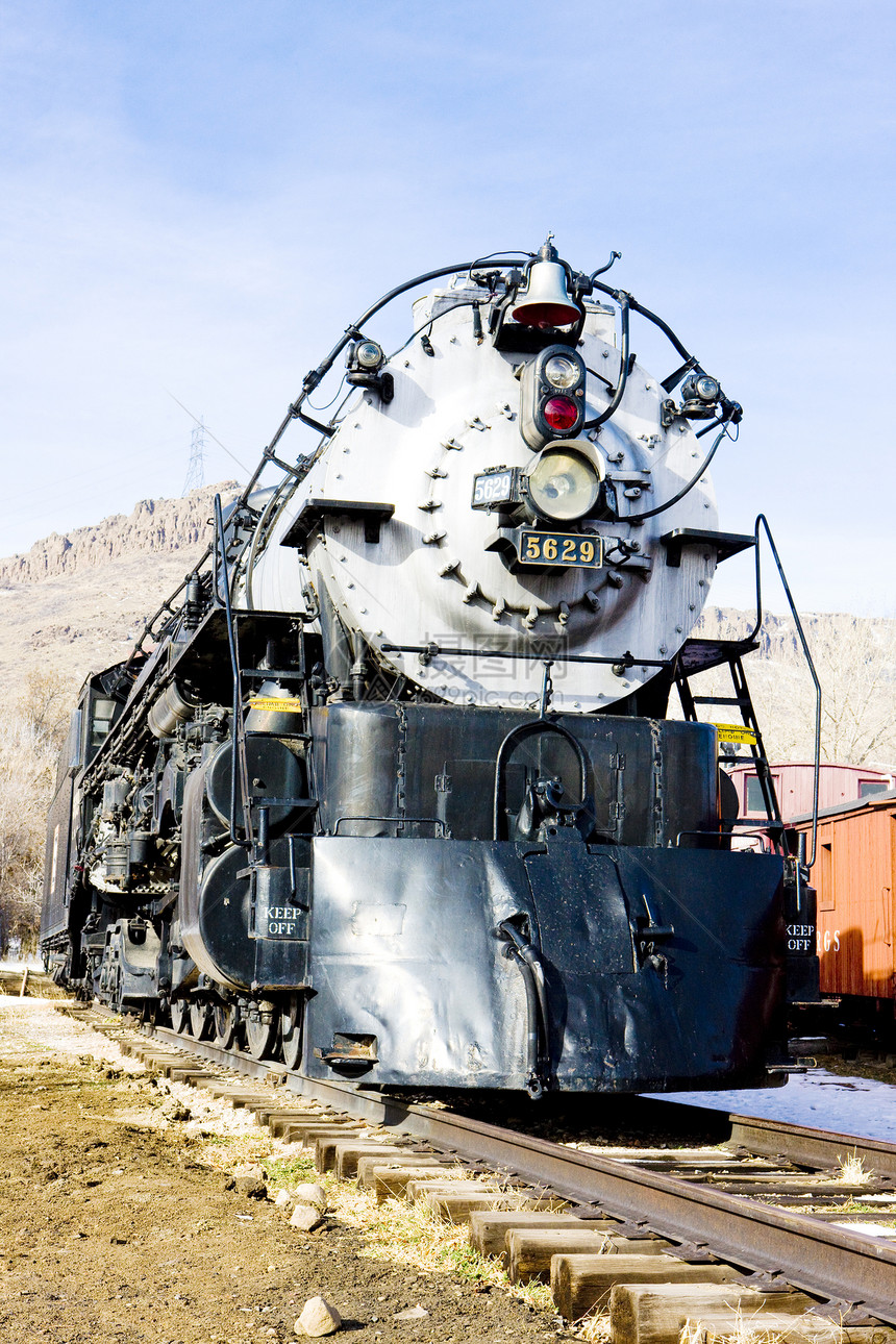 美国科罗拉多铁路博物馆的干机车蒸汽外观运输旅行铁路运输博物馆位置世界铁路图片