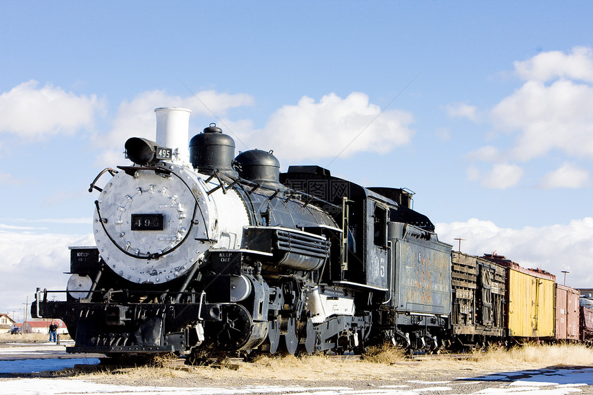Cumbres和铁路 Antonito 美国科罗拉多机车蒸汽火车旅行位置运输外观铁路运输世界窄轨图片