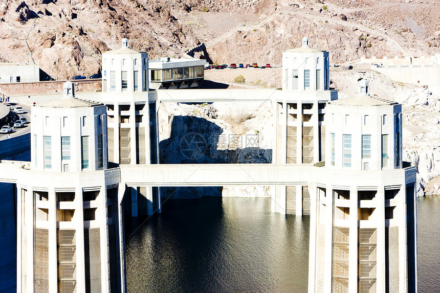 美国亚利桑那内瓦达州胡佛大坝发电能源水电自然资源电力弹幕力量障碍活力世界图片