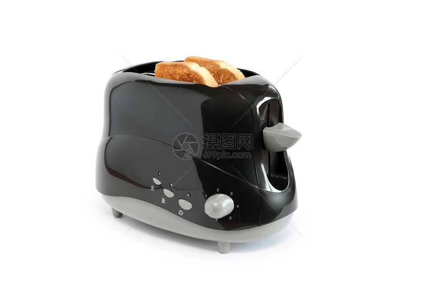 黑色托阿斯特力量活力厨房面包食物用具健康饮食早餐烹饪器具图片