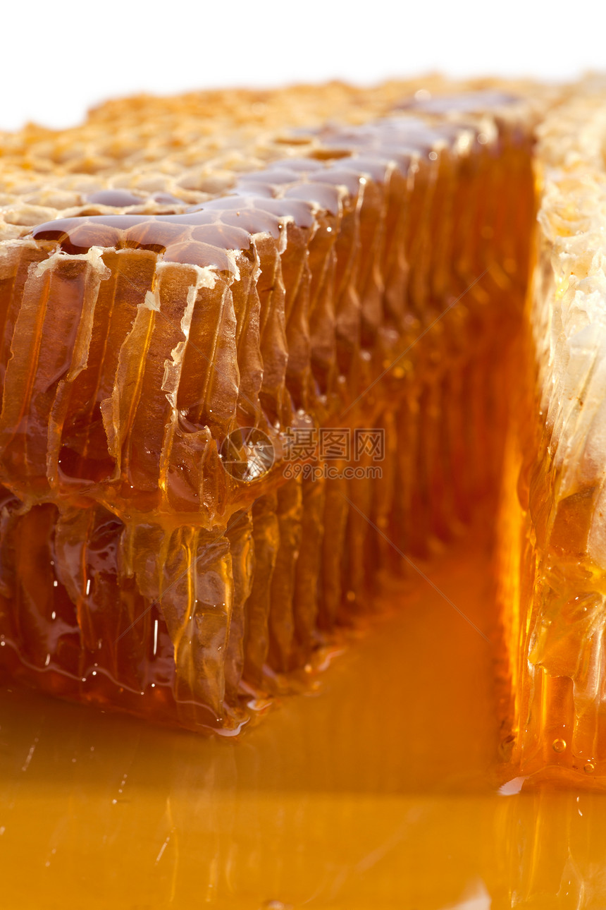 蜂窝和蜂蜜花蜜六边形食物营养健康饮食蜂蜡棕色甜点金子维生素图片
