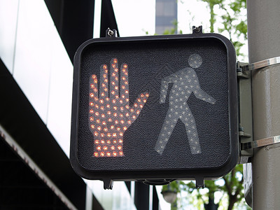 停止签名信号路标手势红色背景图片