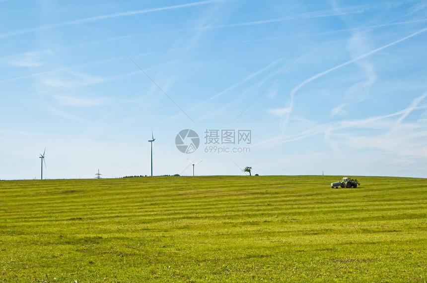 风能旋转涡轮电源天空车站风力国家生产场地气候图片