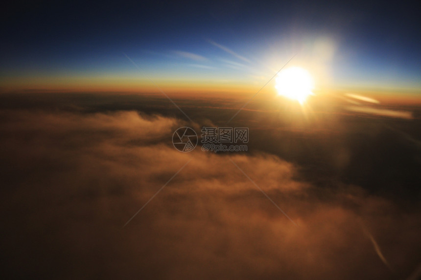 日落天空地平线太阳电影图片