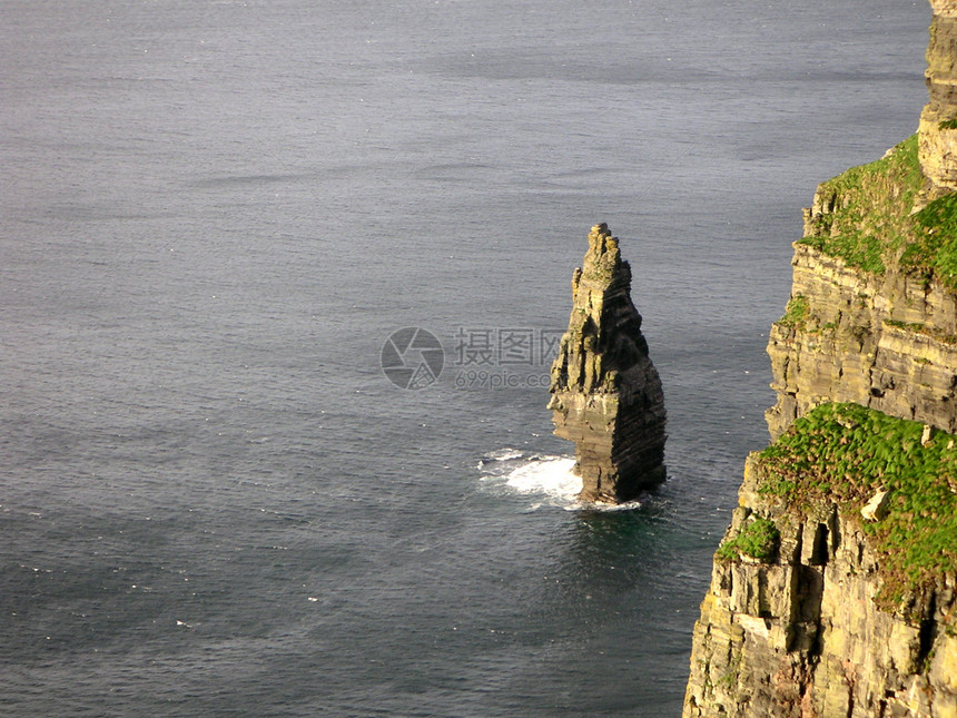 海洋岛屿悬崖波浪图片