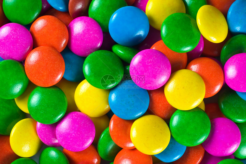 巧克力糖果甜点粉色绿色蓝色快乐孩子食物红色黄色配料图片