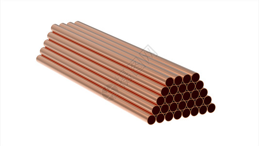 金属管圆柱管道白色工程红色产品管子团体背景图片