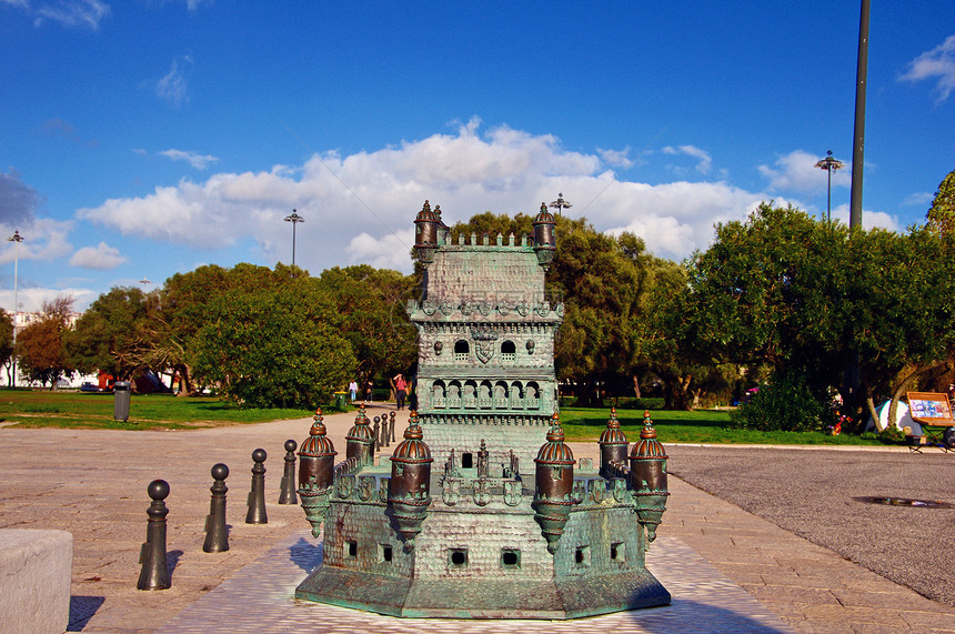 葡萄牙 Belim纪念碑天空文化建筑学历史太阳商业旅游古董纪念馆图片