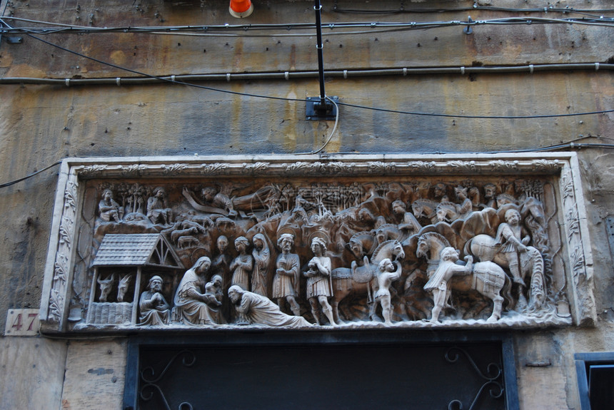 热热纳历史长廊胡同摩天大楼墙壁石墨港口渔夫教会中心图片