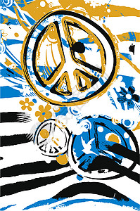 和平标志符号海报设计图片