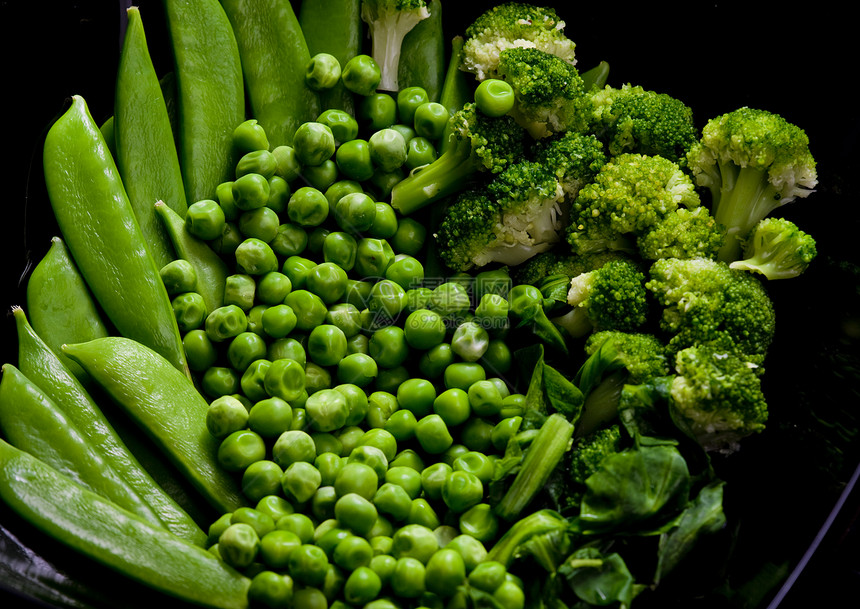 绿色蔬菜静物熟菜食品豆类熟食营养植物膳食豆荚菜肴美食图片