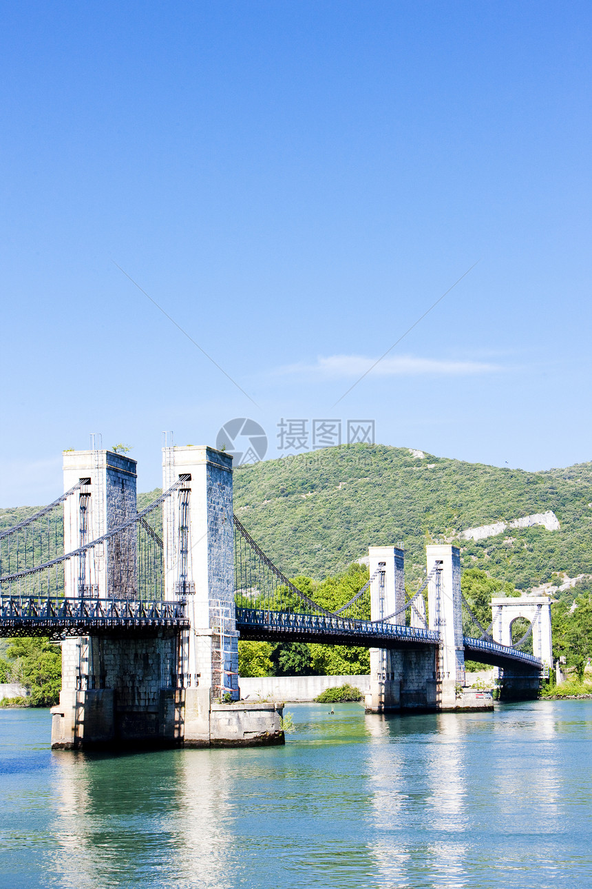 Rhone河上桥 东泽尔 Droome Dep机器人外观旅行建筑物桥梁部门河流世界建筑位置图片