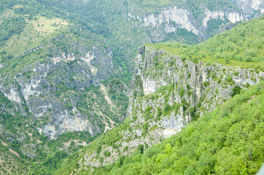 法国普罗旺斯植被构造岩石风景峡谷旅行绿色地质学外观世界图片