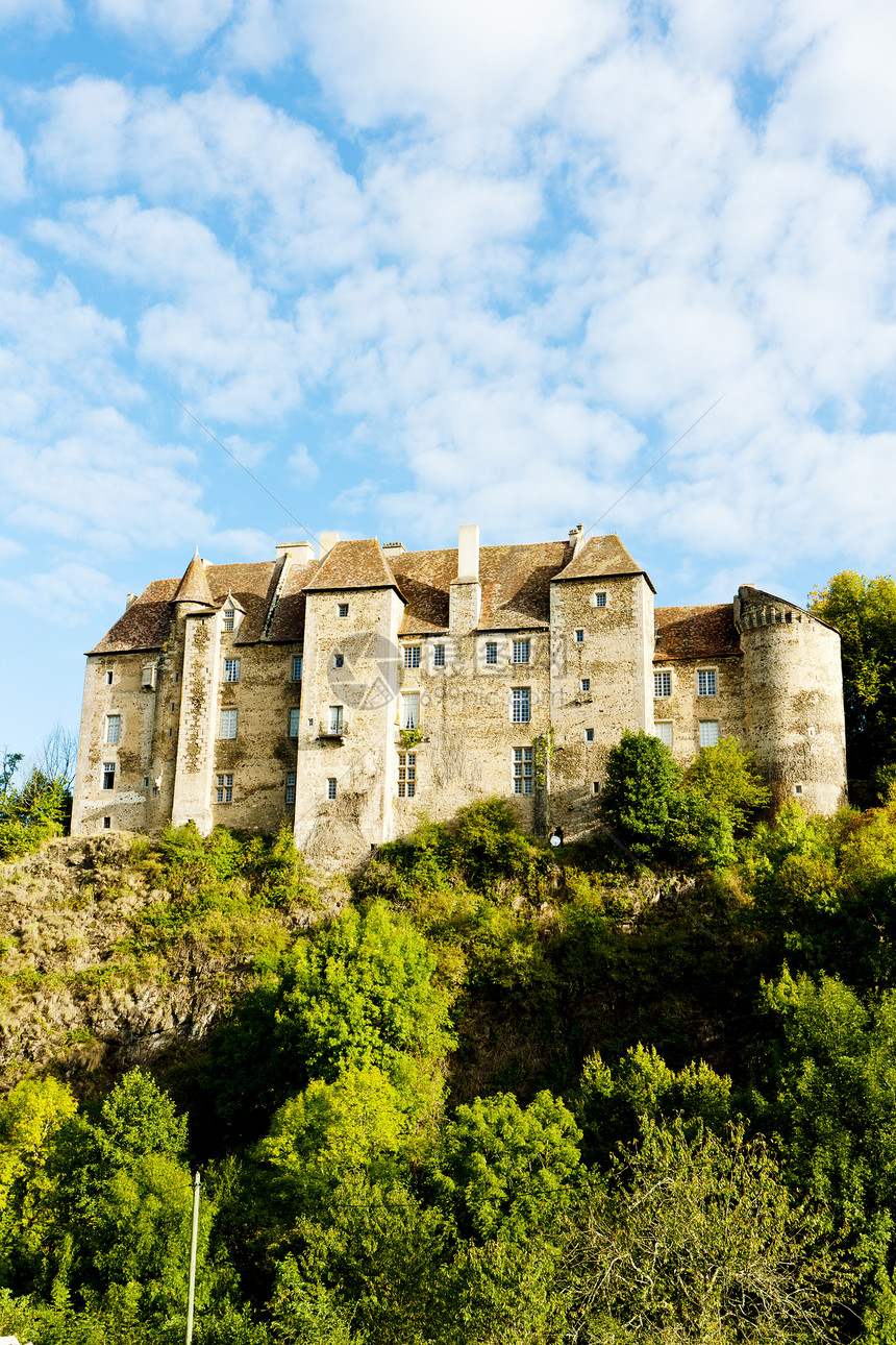 法国利穆辛克里斯省布萨卡历史性建筑学历史轿车位置建筑旅行外观地标城堡图片
