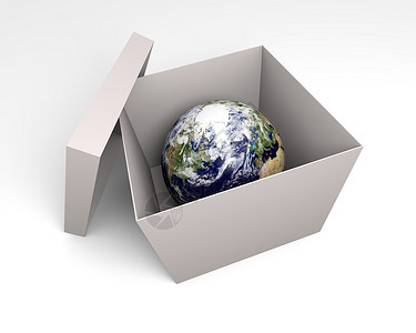 3D 行星地球在开箱内转化背景图片