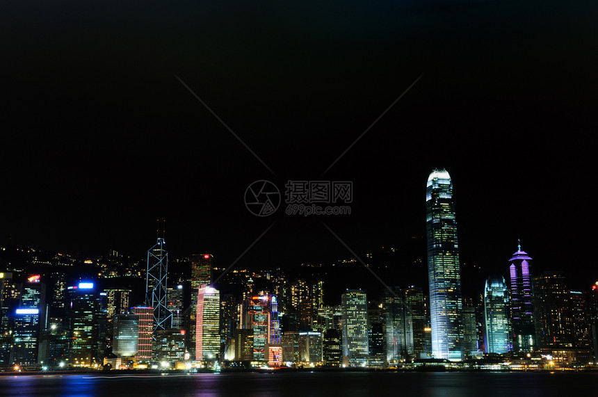 香港建筑摩天大楼中心码头城市港口场景全景市中心商业图片