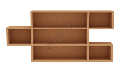 夹层长方形盒子家具书架车厢货架贮存棕色电脑木头背景图片
