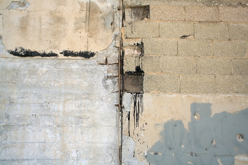 隔离墙风化框架材料老化水泥场景灰色建筑石头建筑学图片