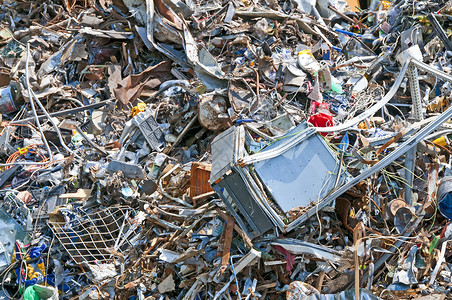 废垃圾场废料金属公司资源环境环形废话回收商品产品背景图片