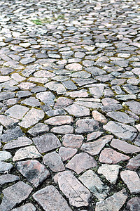 踏步石人行道街道岩石材料铺路地面运输石头花岗岩卵石背景图片