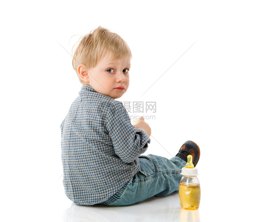 口渴男孩食物果汁身体儿子塑料卫生午餐男性牛仔裤保健图片
