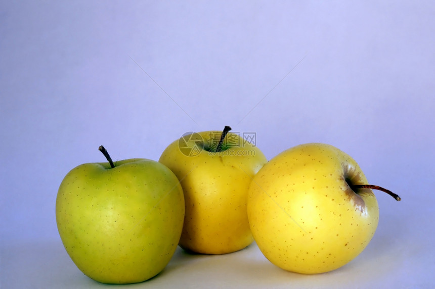 苹果饮食黄绿色食物维生素花园团体小路收成工作室宏观图片