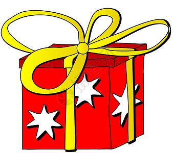 礼品盒剪贴画礼品盒丝带礼物黄色乐趣纸盒案件展示浴缸红色设计图片