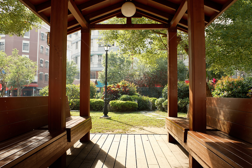 木制宫殿棕色水平椅子建筑学风景阴影地平线公园城市建筑图片