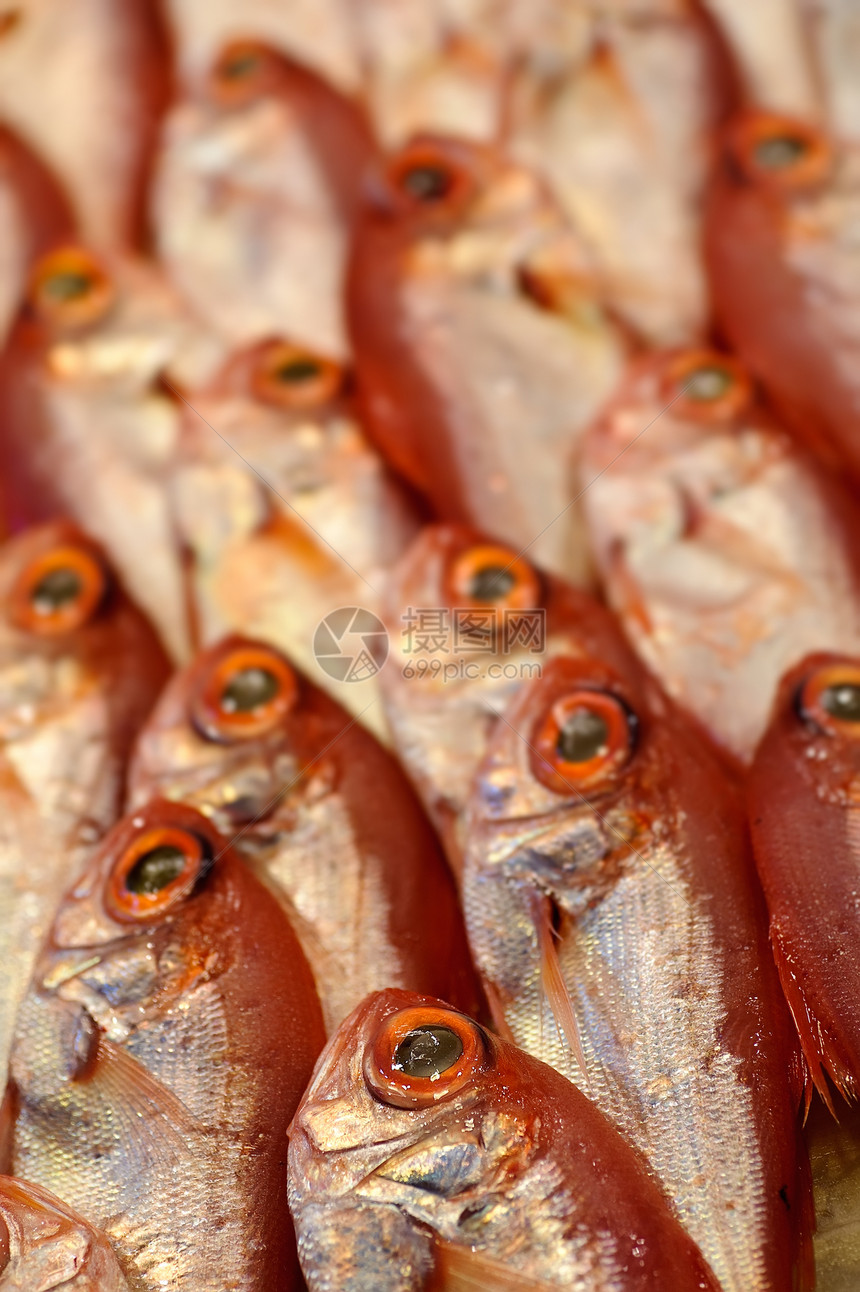 鱼肉质市场团体红色桌子食物图片
