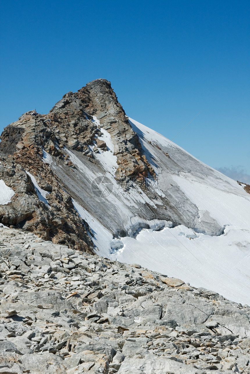 山区山峰高峰风景假期地形季节天空冰川顶峰全景登山宽慰图片