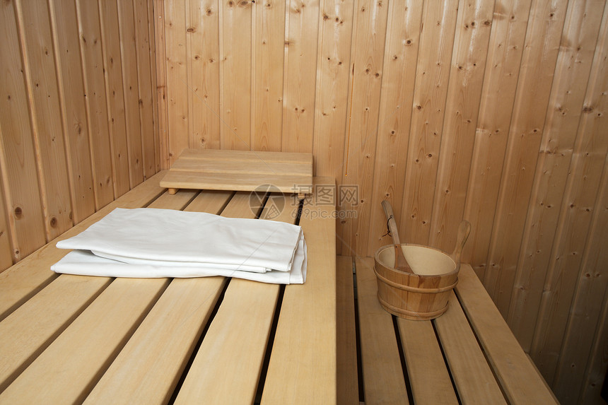 桑萨蒸汽毛巾洗澡木头生活长椅卫生湿度座位保健图片
