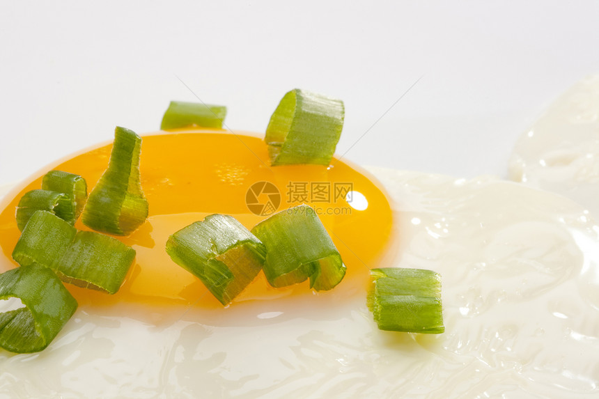煎蛋绿色产品午餐早餐食物洋葱黄色营养图片
