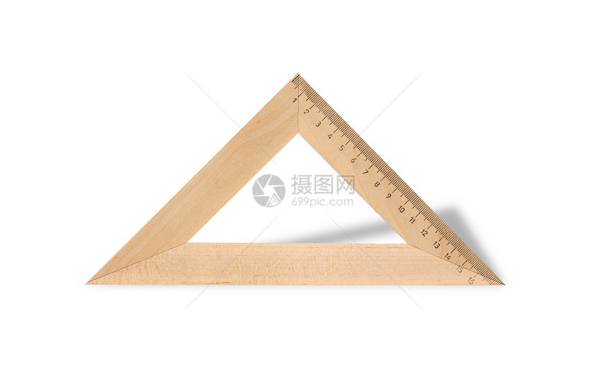 木制标尺工具三角板绘画学校三角形绘图几何学对象木头用品图片