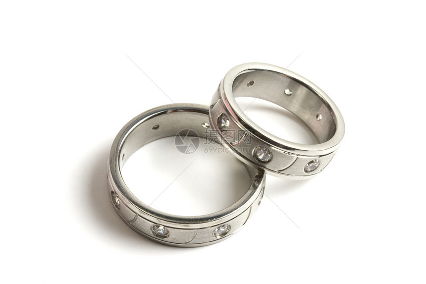 结婚戒指盒子宝石钻石联盟卓越金子白色婚姻誓言婚礼图片